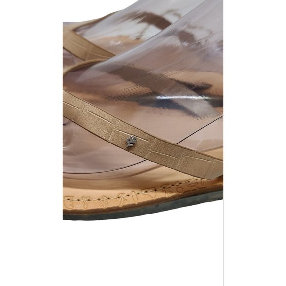 Steve Madden Cool Planet Flip Flop Womens Size 7.5 Tan Recycled Materials - Picture 7 of 8